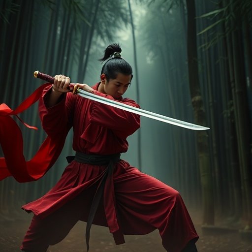 比比影视武侠电影《龙吟江湖》动作剧照